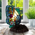 Hastings Home Hastings Home Tiffany Style LED Butterfly Lamp 706645KHY